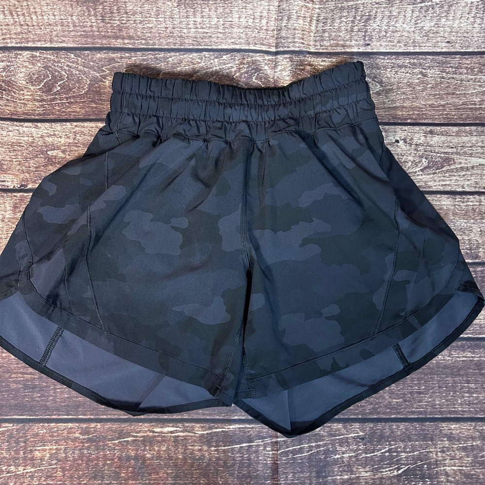 lululemon athletica Black Camo Athletic Shorts